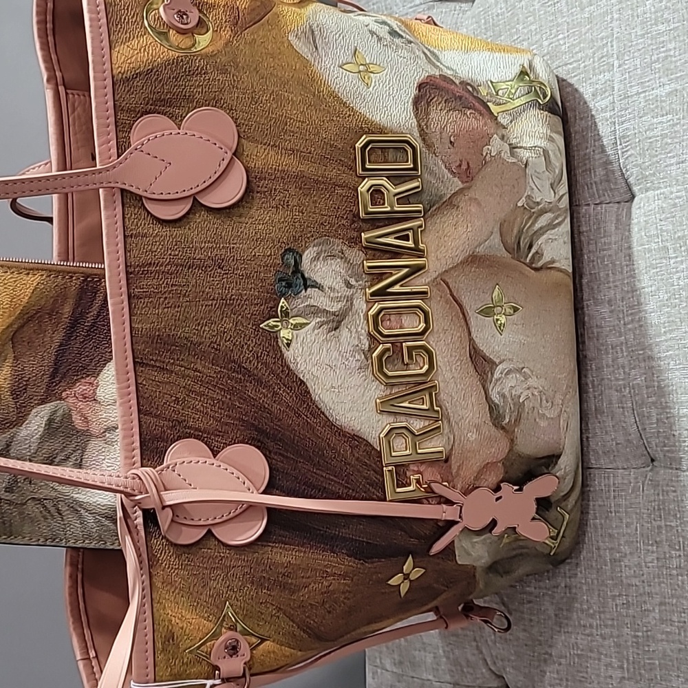 Louis Vuitton Fragonard Limited Edition Neverfull Artistic Tote Bag Set - - Picture 4 of 16
